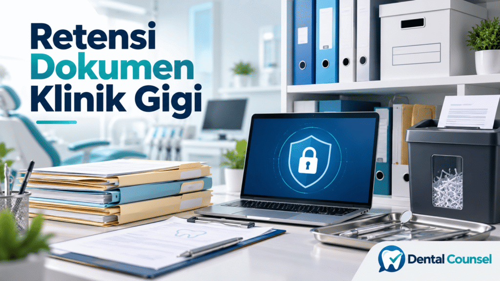 Pengelolaan retensi dokumen klinik gigi dengan arsip fisik dan digital yang terkontrol